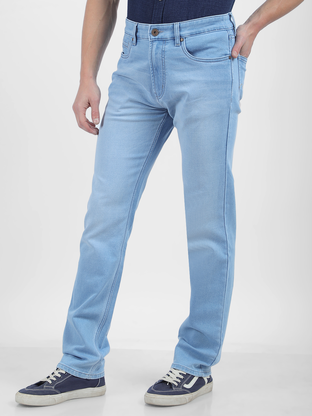 Numero Uno Men Faded Blue Jeans
